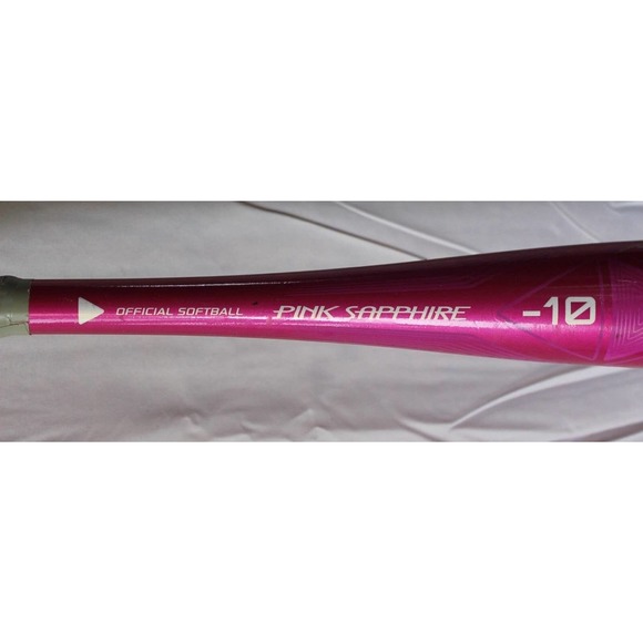 EASTON PINK SAPPHIRE Softball Bat, (-10) 28" 18oz. Pink 2 1/4" FP18PSA - Picture 5 of 14